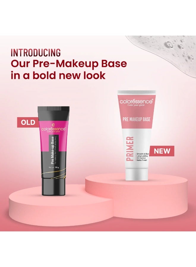 COLORESSENCE Primer Pre Makeup Base for Face Women, 30ml | All Skin Types | Long Lasting | Lightweight | Matte Finish | Oil Control | Waterproof - Image 3